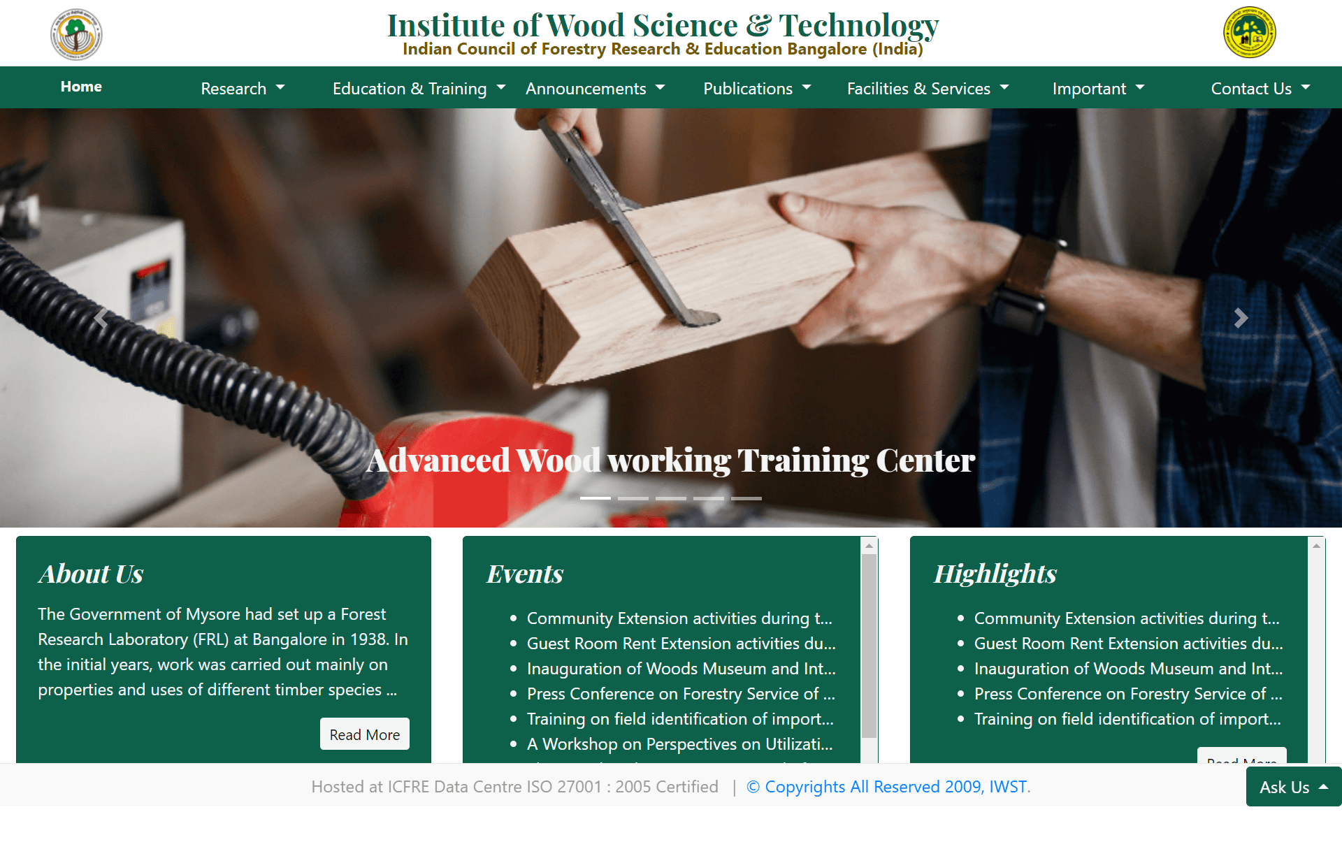 Institue of wood science and technolgy